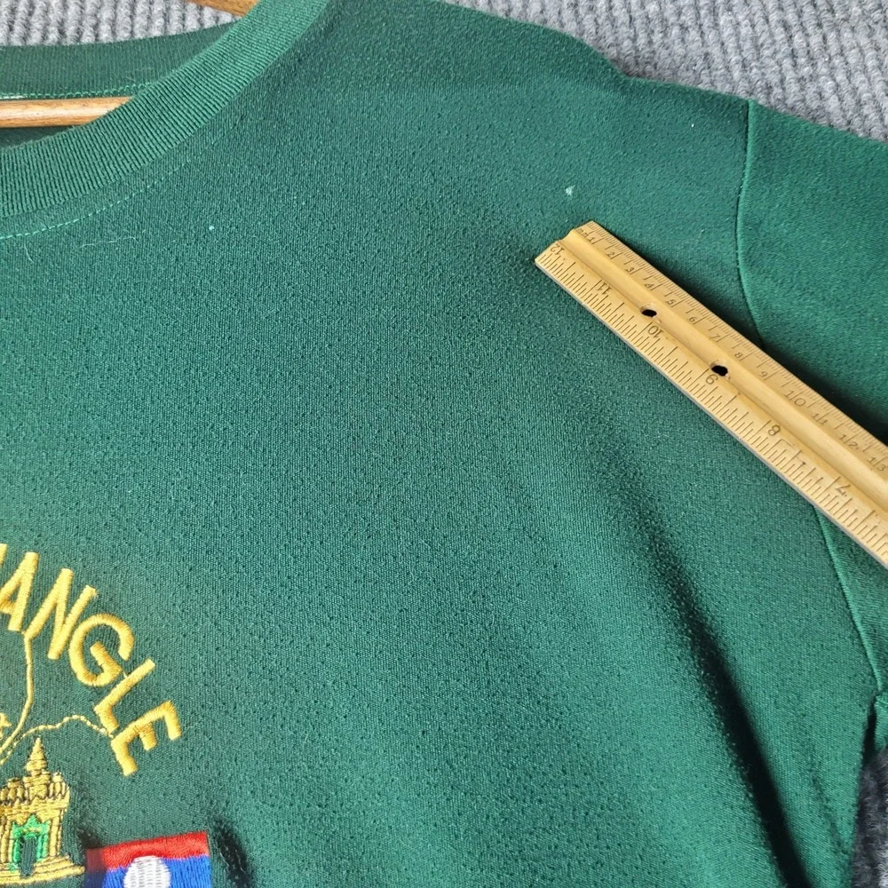 2x Golden Triangle XL Men's T‎ Shirt, China, Laos, Myanmar, Thailand Embroidered
